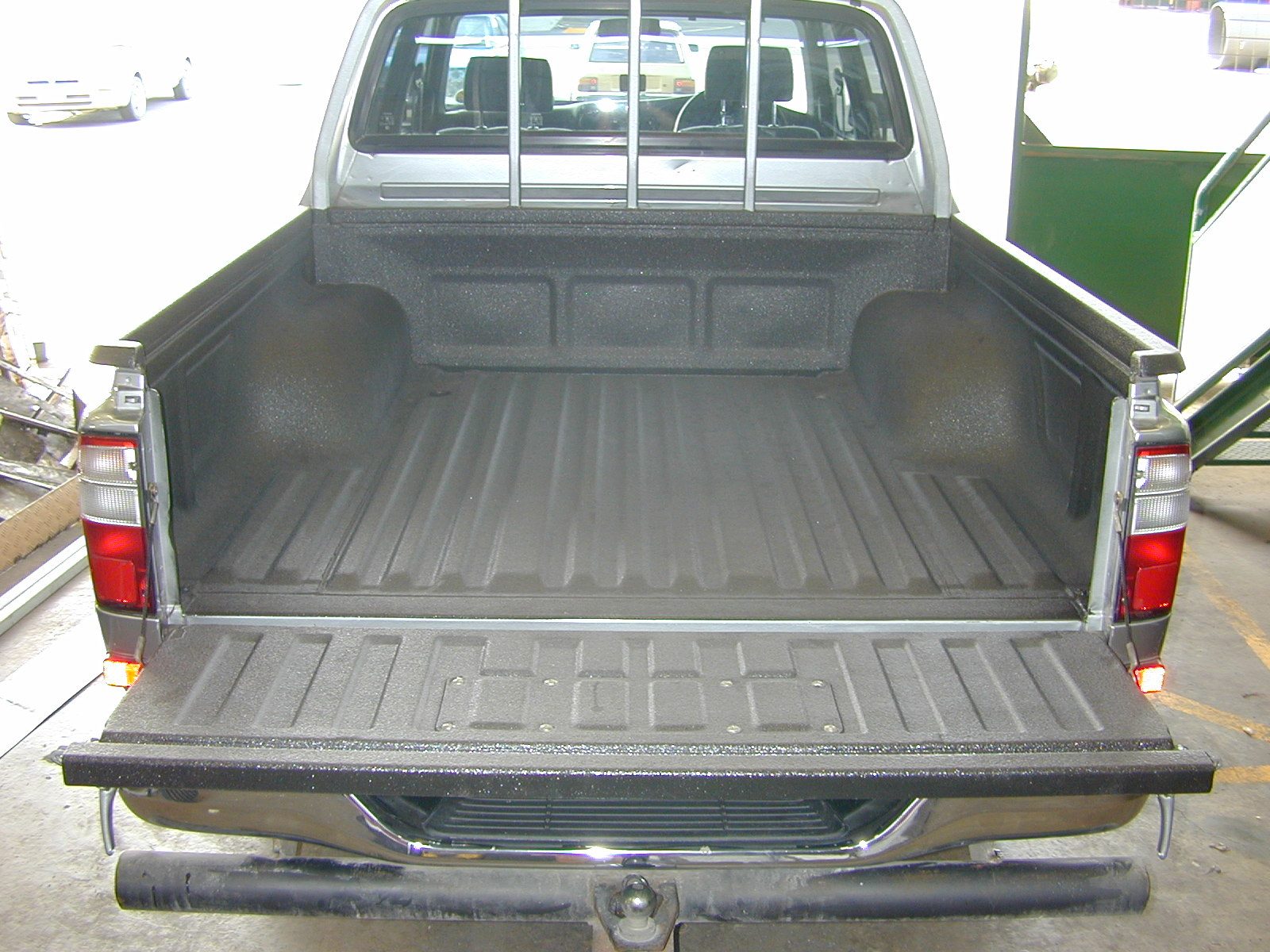 Cured stop rust spray finish detail